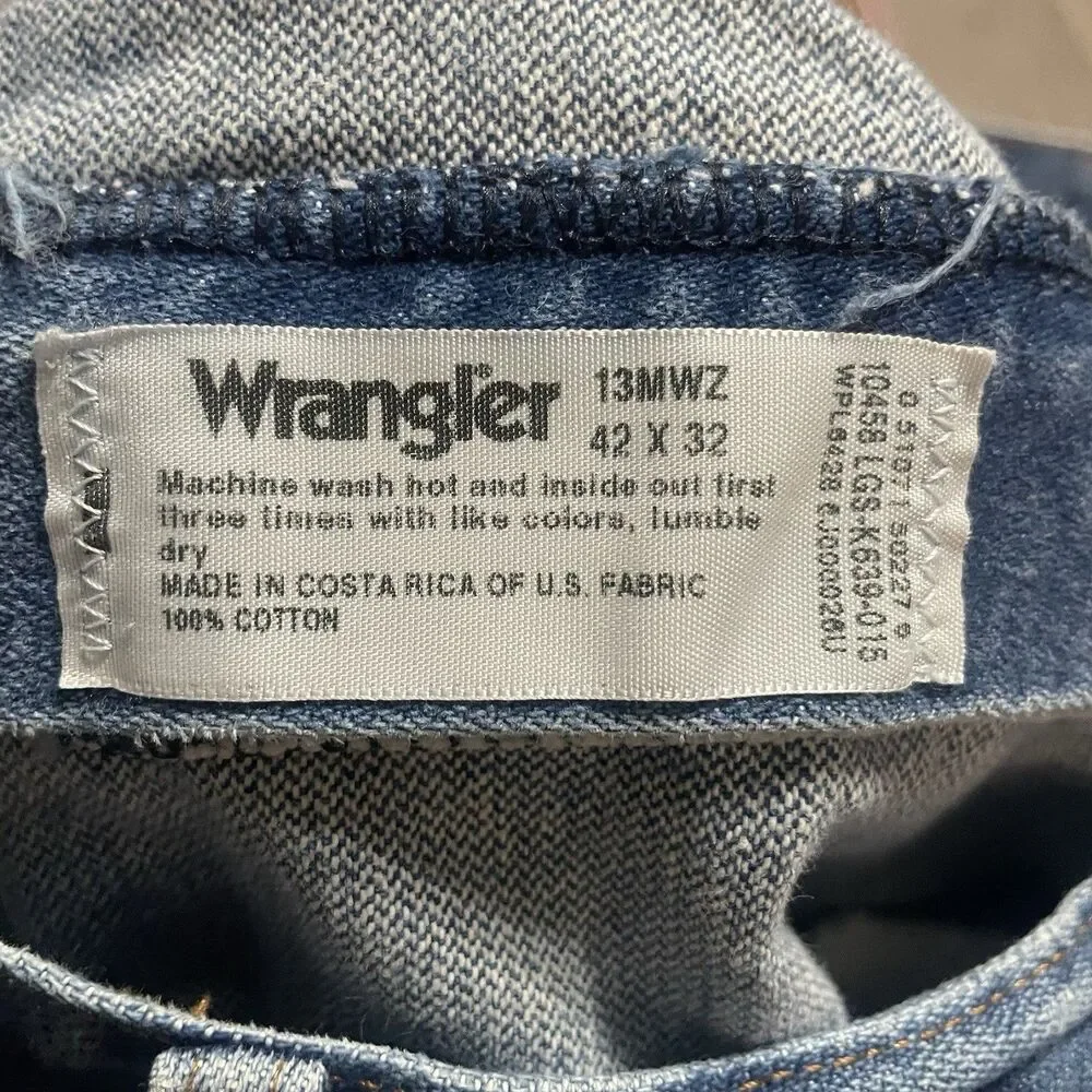 Wrangler Jeans Men’s 42 x 32 Cowboy Cut Blue 13MWZ-1 026